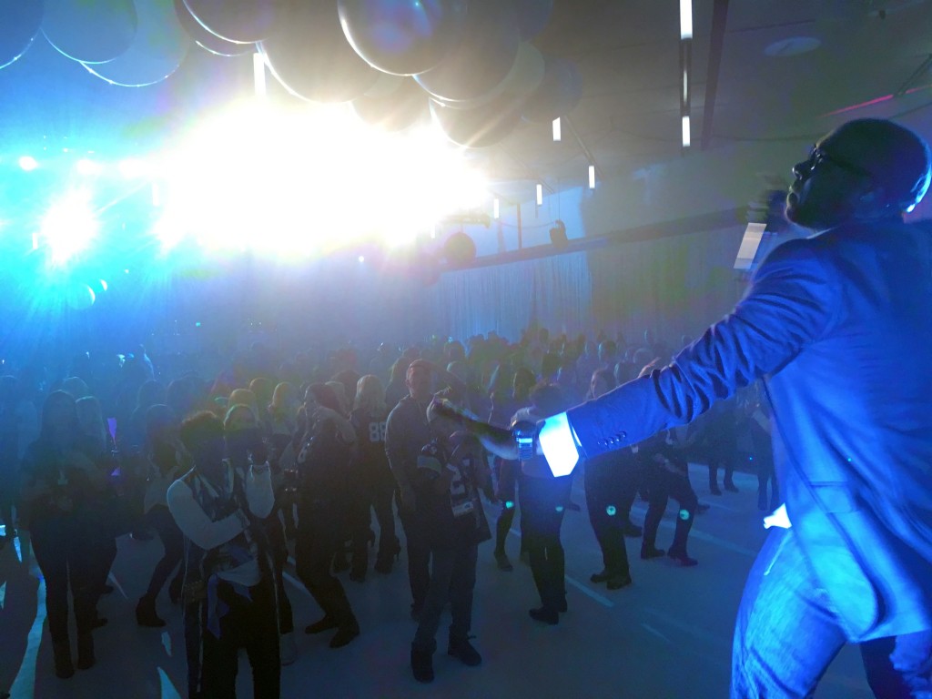 TK and crowd