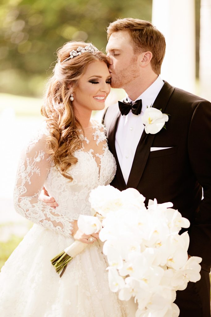 Collins Tuohy and Cannon Smith on wedding day
