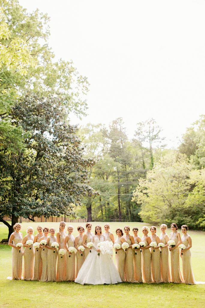 Collins Tuohy with bridemaids at Memphis wedding