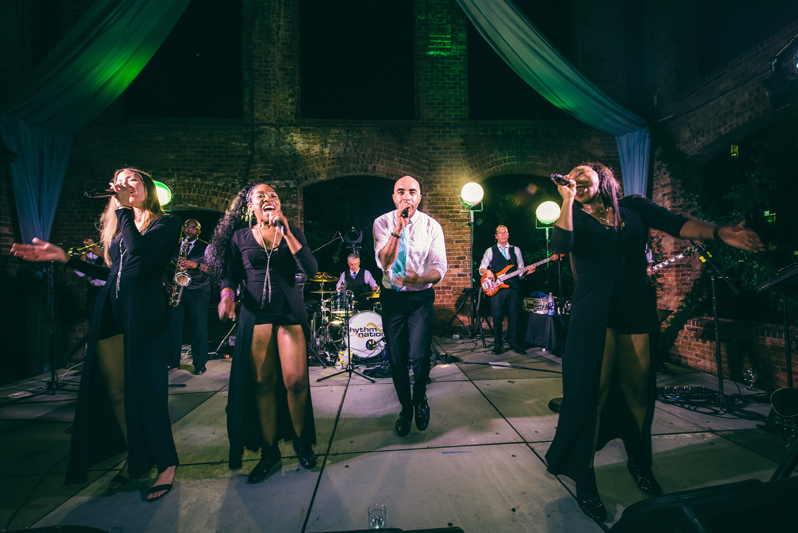 rhythm nation band performing at greenville sc wedding