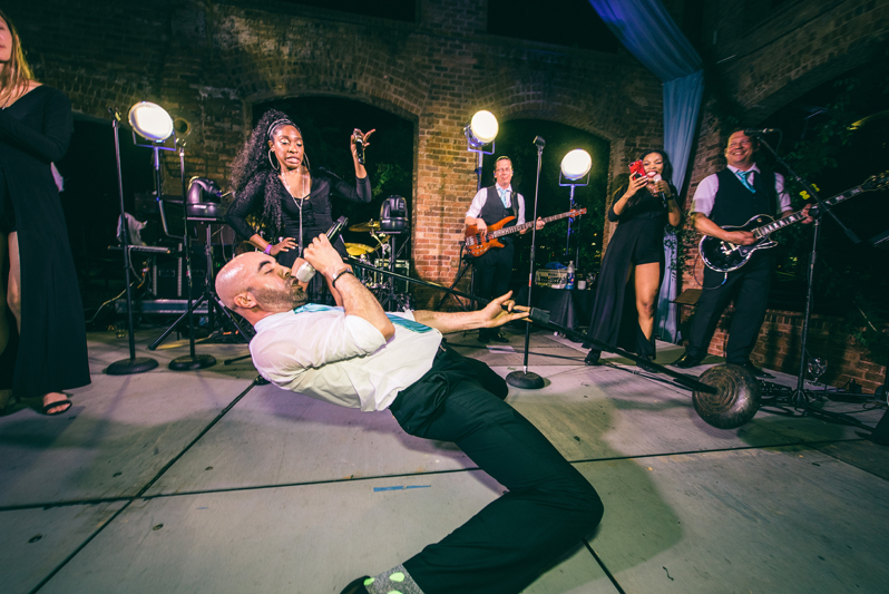 greenville wedding band performing at Wyche Paviliion