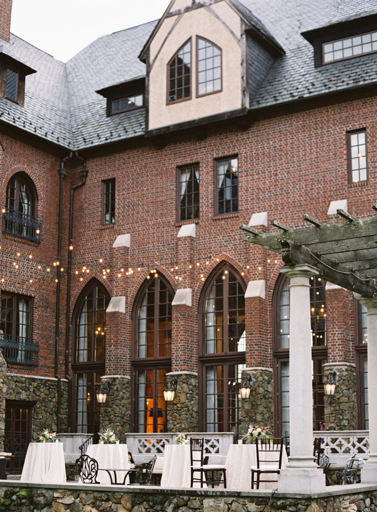 Dover Hall decorated for wedding