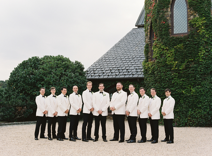 Groom and Groomsmen at Dover Hall