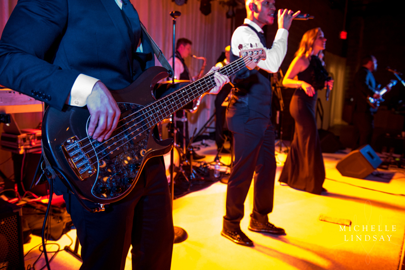 Modern Luxe wedding band performing at Dock 5 wedding reception.
