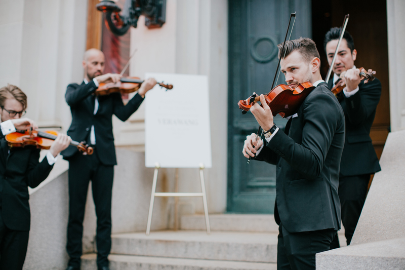 String quartet provided by EastCoast Entertainment for the Vera Wang Spring 2020 Bridal Collection Launch