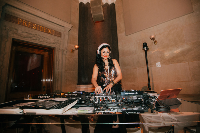 DJ at Vera Wang event at Weylin in Brooklyn, NY.