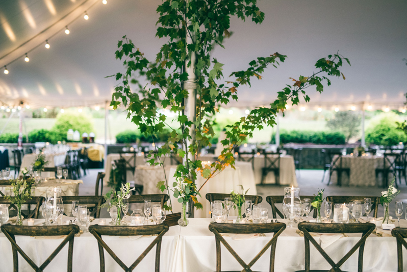 Summerfield Farms rustic wedding reception.