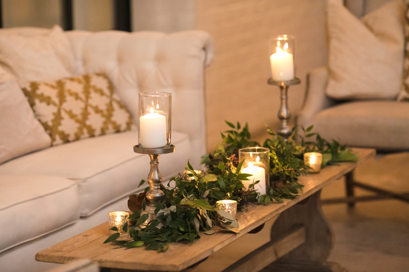 Lounge seating during wedding reception at The Stave Room.
