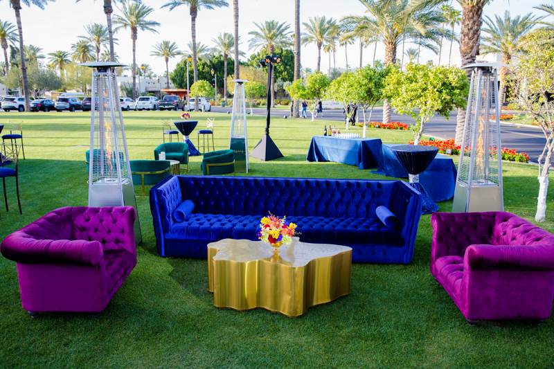 Outdoor corporate event at Wigwam Resort.