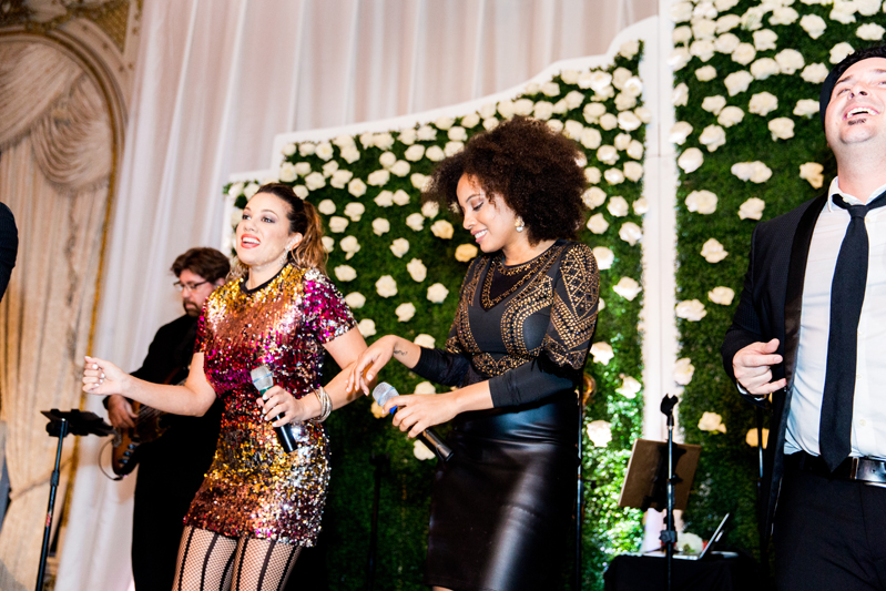Powerhouse wedding band performing at a Palm Beach wedding at Mar-a-Lago resort.