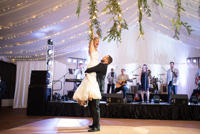 Bride and groom's first dance during Biltmore wedding reception.