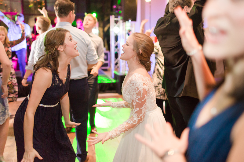 Bride and guests dancing to The Royals band at Kiawah Island Club wedding