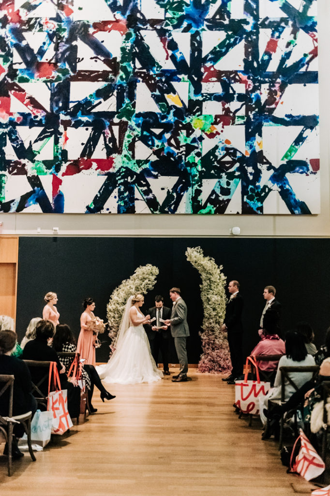 Bride and Groom renewing vows at The Big Fake Wedding Charlotte