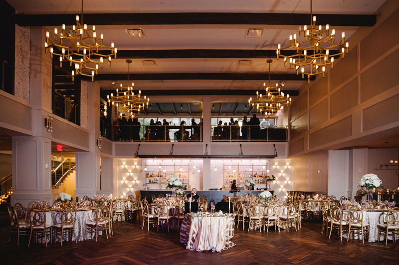 The Lucy reception space decor for Philadelphia wedding