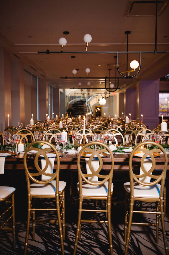 The Lucy reception space decor for Philadelphia wedding