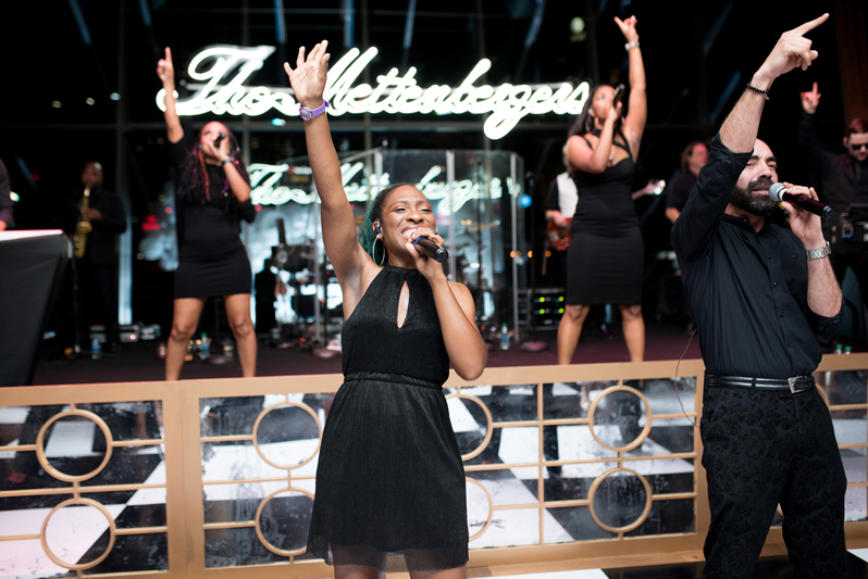 Rhythm Nation wedding band performing at Country Music Hall of Fame wedding.