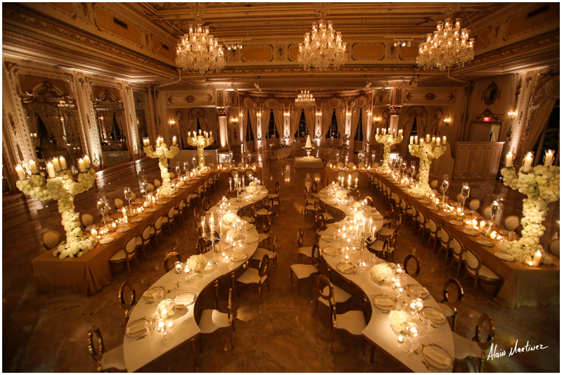 Palm Beach wedding reception at Mar-a-Lago club.