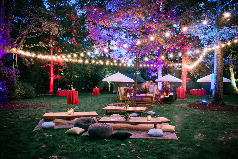 Outdoor bohemian style wedding