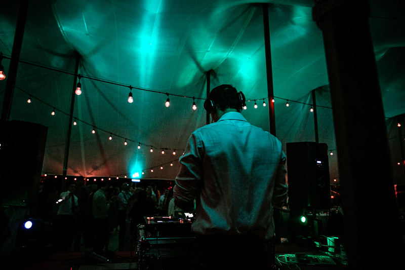 DJ Patrick Zurn at Virginia wedding reception.
