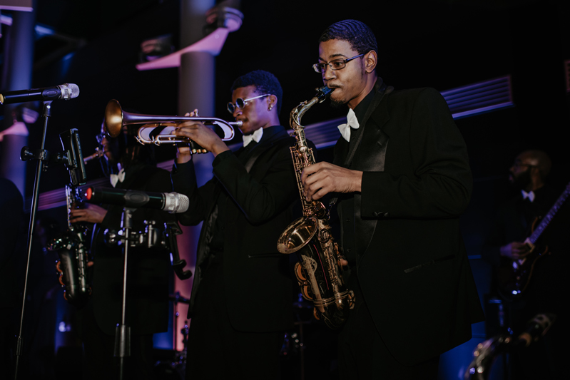 Gentlemen & Their Lady band performing at The Science Museum of Virginia wedding reception