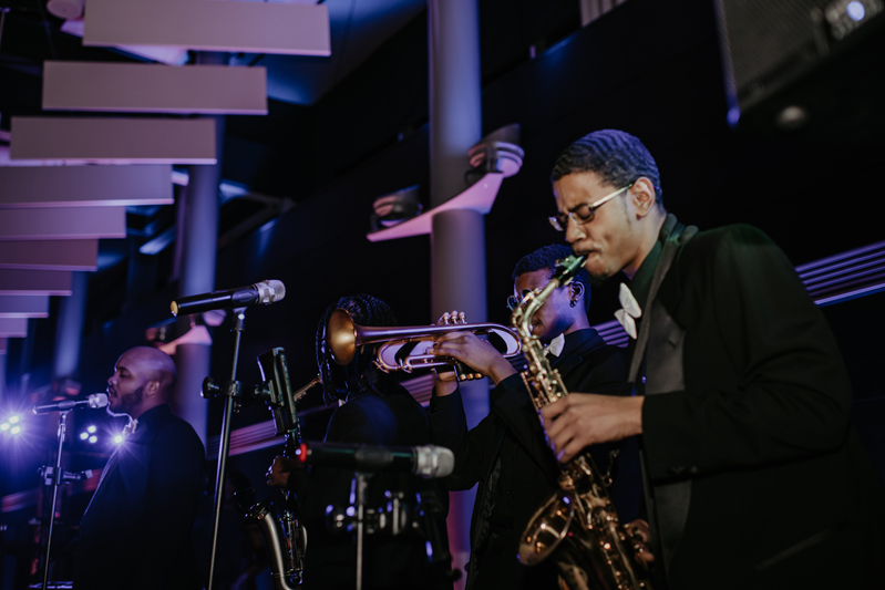 Gentlemen & Their Lady band performing at The Science Museum of Virginia wedding reception