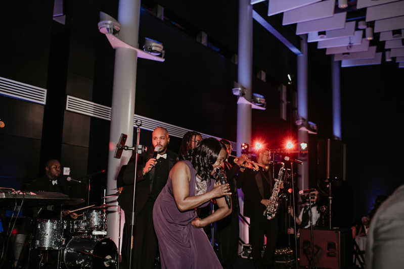 Gentlemen & Their Lady band performing at The Science Museum of Virginia wedding reception