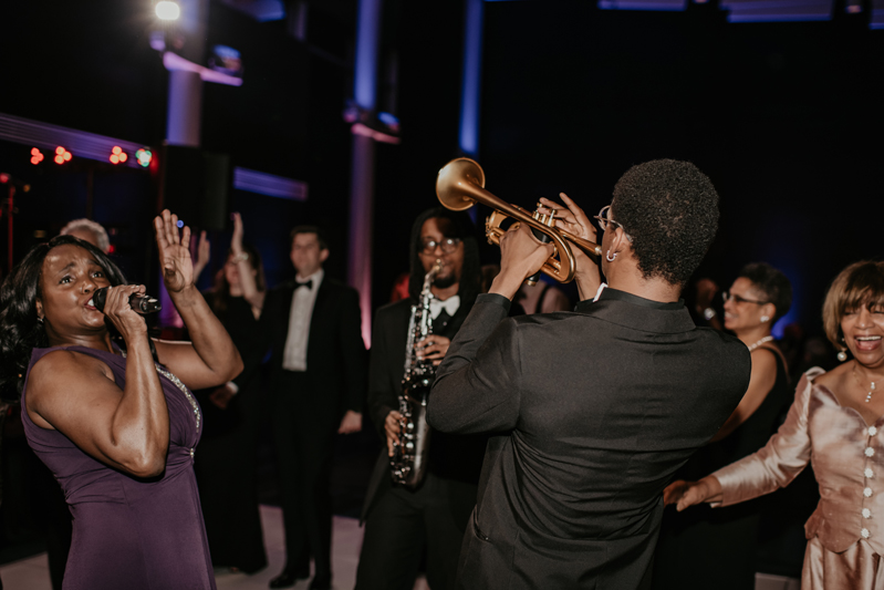 Gentlemen & Their Lady band performing at The Science Museum of Virginia wedding reception